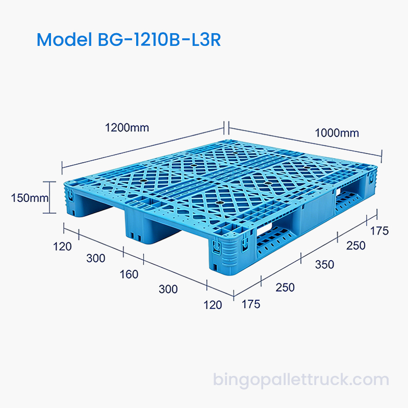 Pallet nhựa 1200x1000mm cốt thép cho kho