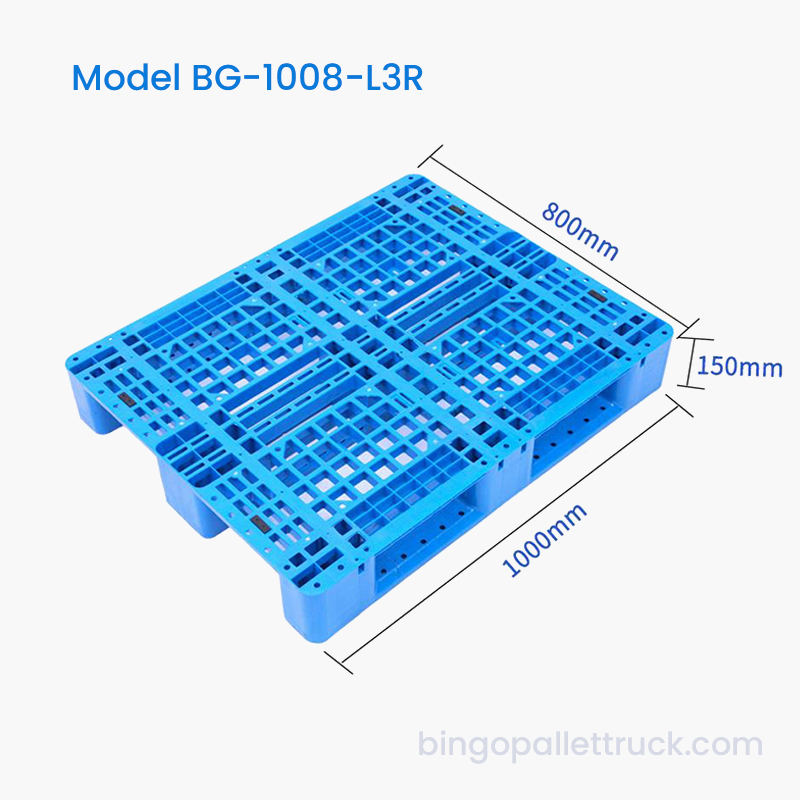 Pallet nhựa HDPE 3 tầng 1000×800mm dùng làm kệ kho