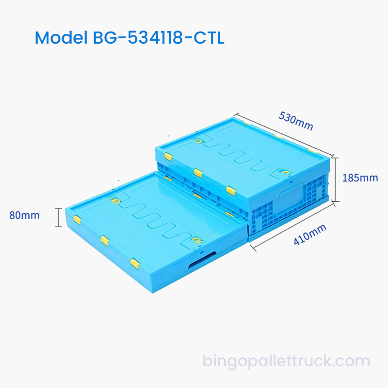 Tote nhựa PP có thể gập lại bền 30L có nắp