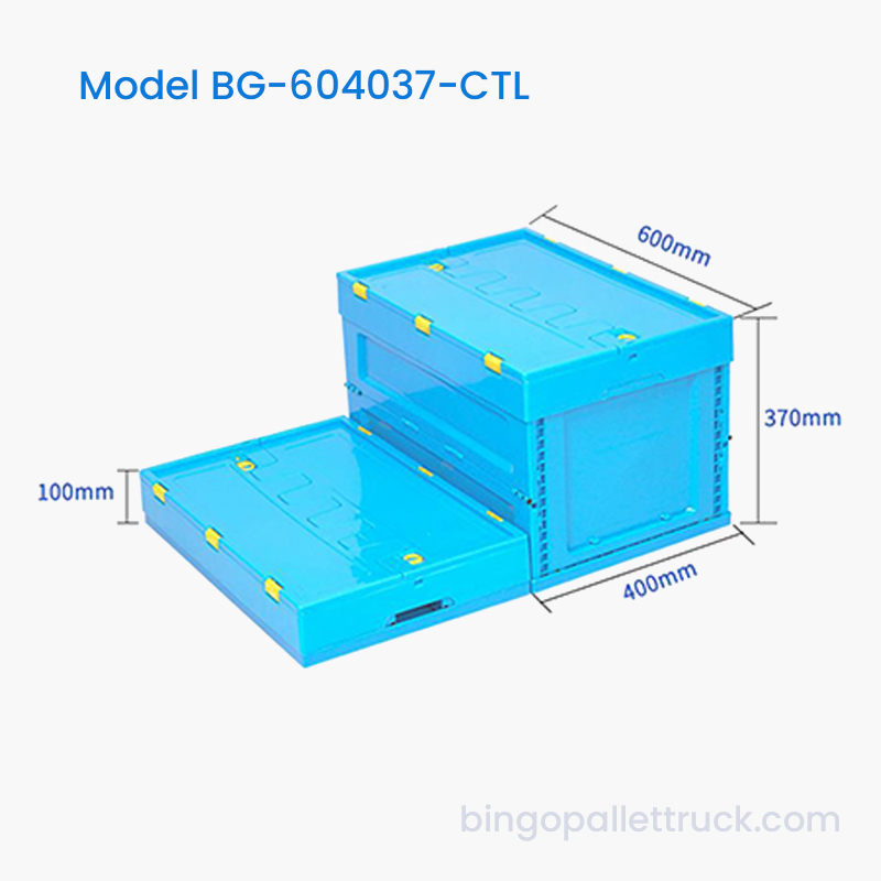 Tote nhựa có thể gập lại dung tích cao 69L có nắp