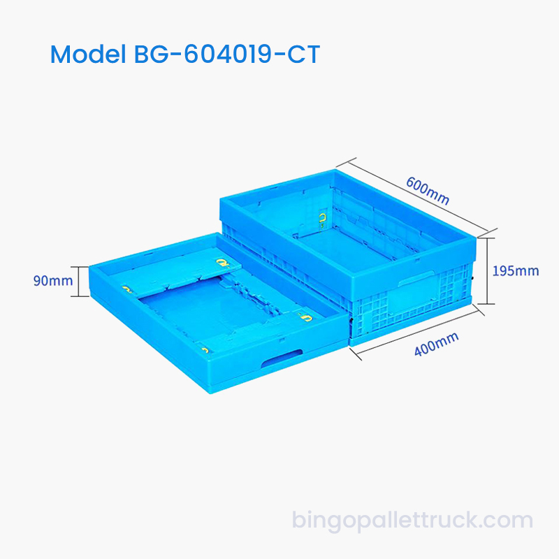 Hộp tote nhựa có thể gập lại chuỗi lạnh 36L dành cho sản phẩm tươi sống nhỏ