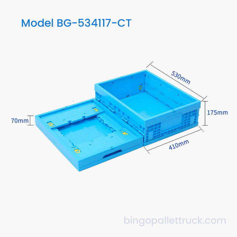 Hộp tote nhựa vận chuyển thực phẩm có thể gập lại 30L cho các mặt hàng thực phẩm nhỏ