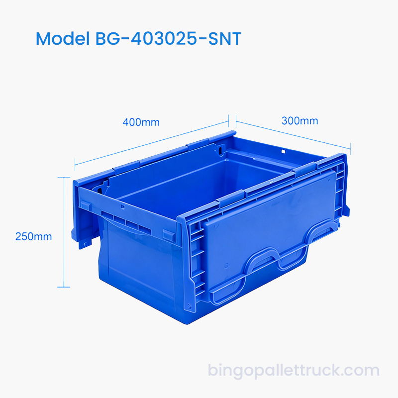 Hộp đựng đồ bằng nhựa xếp và tổ 22L cho kho hàng hóa nhỏ