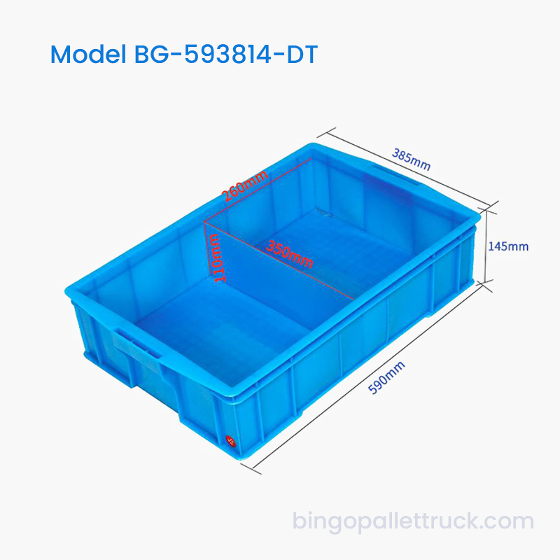 Hộp Tote Nhựa 2 Ngăn Dùng Trong Công Nghiệp