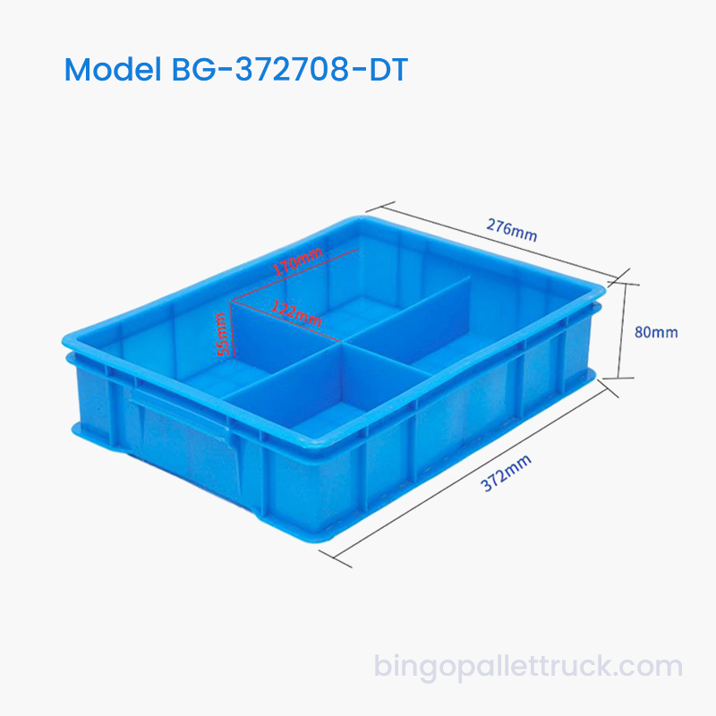 Hộp đựng đồ nhựa có thể chia 4 ngăn dành cho các bộ phận nhỏ của nhà máy