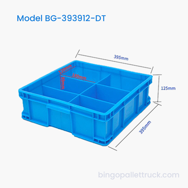 Tote nhựa có thể chia 6 ngăn cho phần cứng nhà xưởng