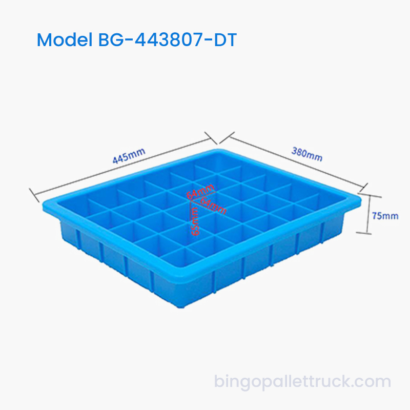 Hộp tote nhựa có thể chia 30 ngăn để đựng các bộ phận và ốc vít công nghiệp