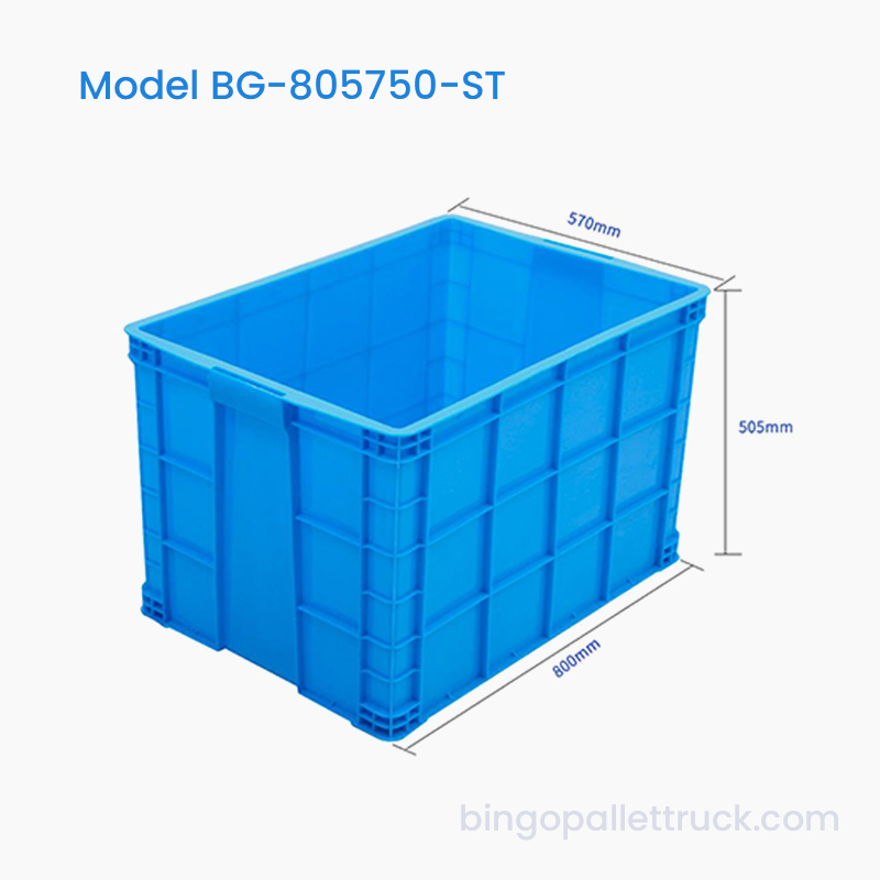 Hộp tote nhựa có thể xếp chồng lên nhau 194L để lưu trữ linh kiện lớn