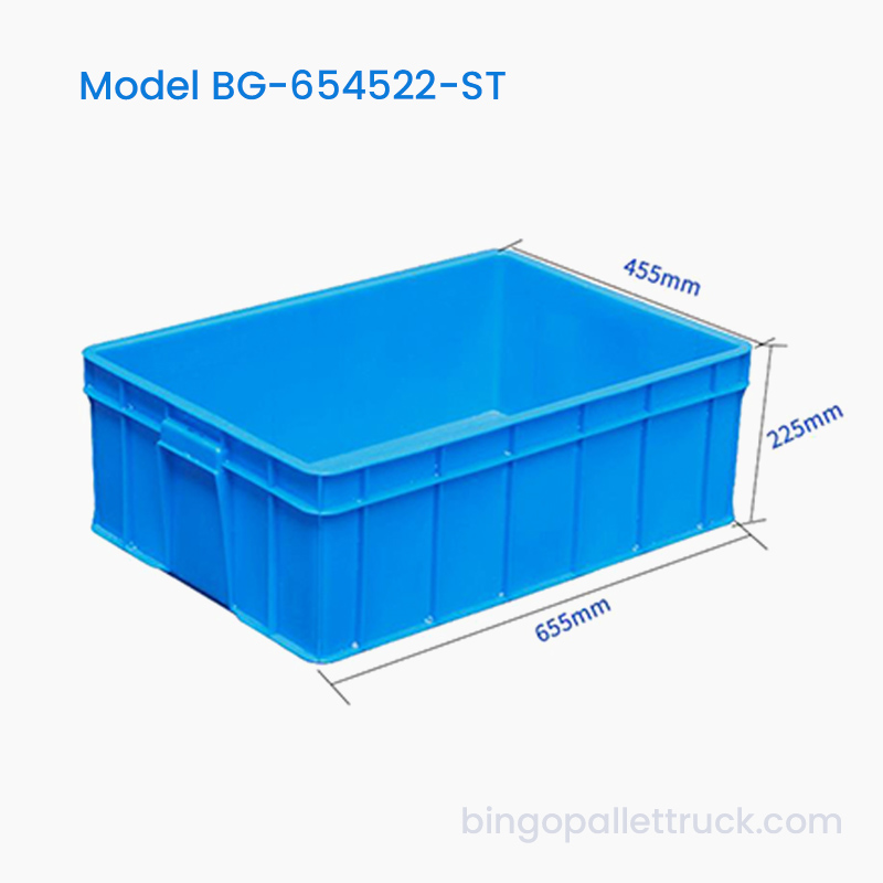 Hộp tote nhựa có thể xếp chồng lên nhau 56L HDPE dành cho hậu cần thực phẩm