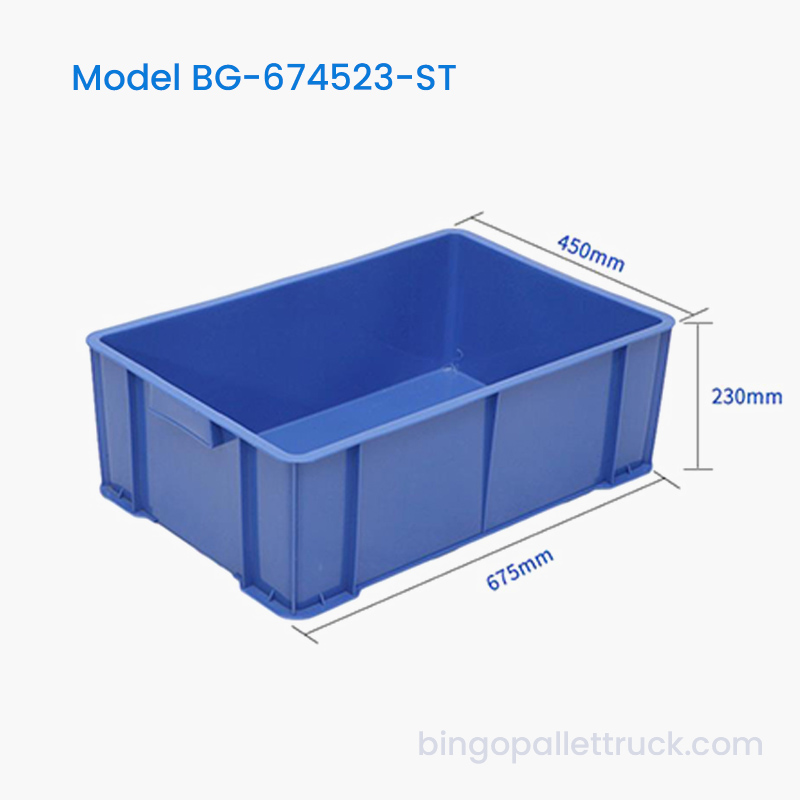 Hộp tote nhựa có thể xếp chồng lên nhau 58L để bảo quản và vận chuyển thực phẩm