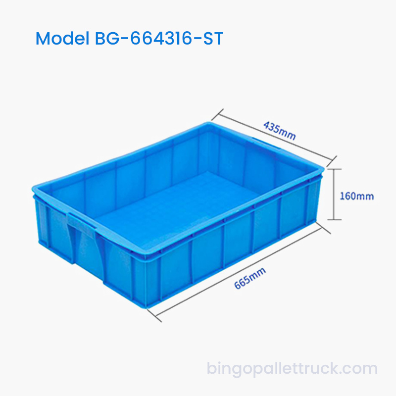 Hộp tote nhựa có thể xếp chồng lên nhau 36L cho các bộ phận máy nhỏ