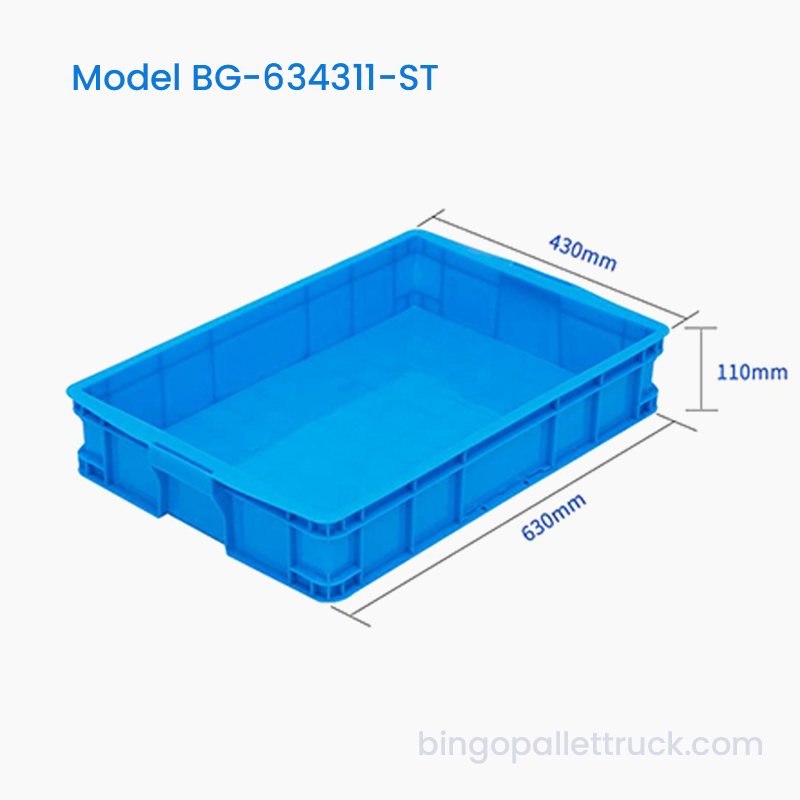 Hộp tote nhựa có thể xếp chồng lên nhau 23L HDPE để vận chuyển rau quả