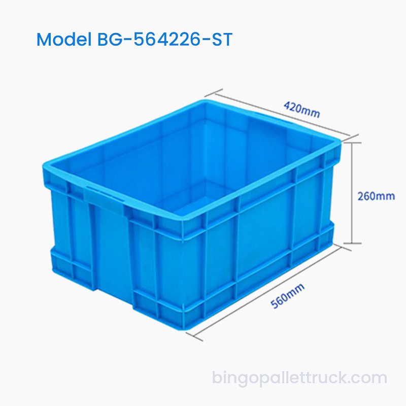 Hộp đựng đồ nhựa có thể xếp chồng lên nhau 47L Thùng chứa hậu cần HDPE