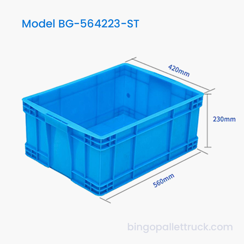 Hộp tote nhựa có thể xếp chồng lên nhau 41L để phân loại và lấy các bộ phận