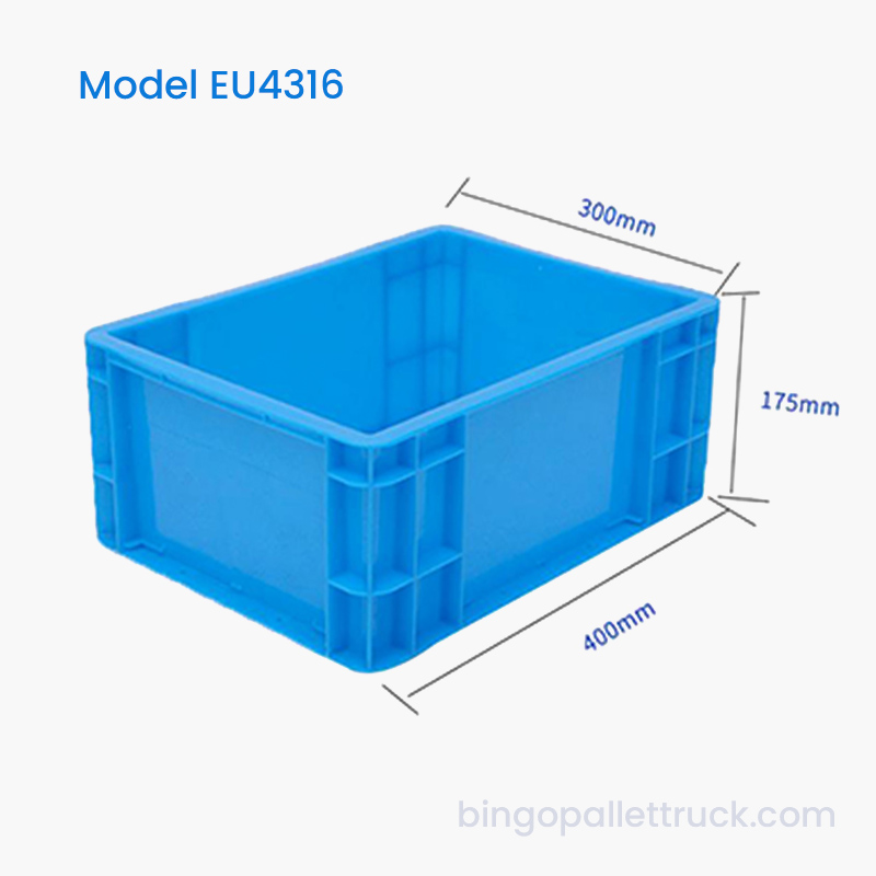 Thùng lưu trữ công nghiệp bằng nhựa EU bền 16L dành cho xưởng