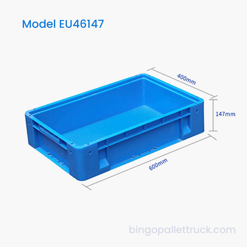 Hộp tote nhựa 27L EU dành cho siêu thị bán lẻ thực phẩm