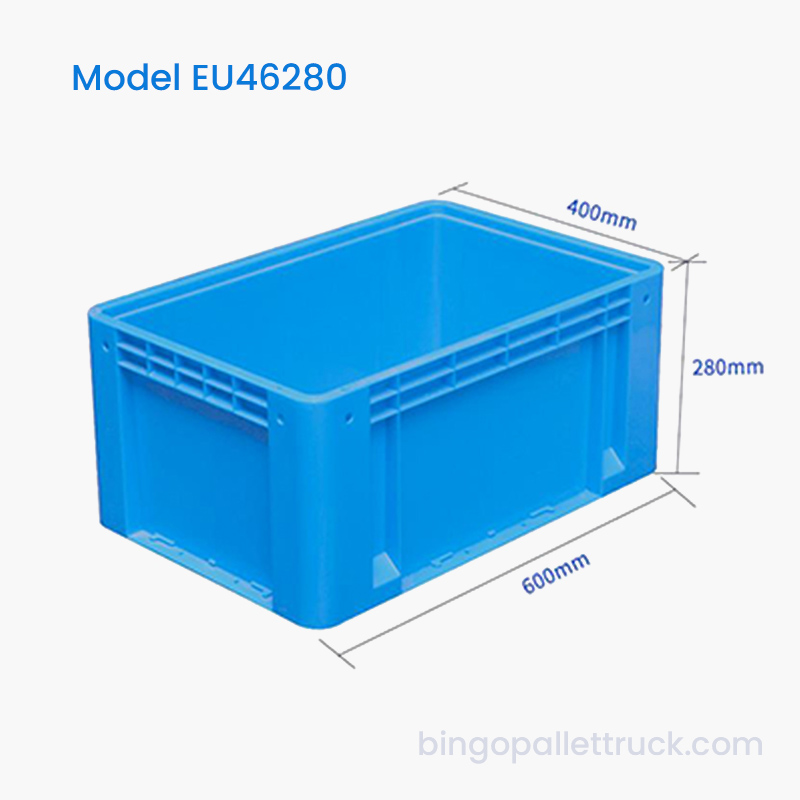 Hộp tote EU bền 58L để vận chuyển phụ tùng ô tô và phần cứng
