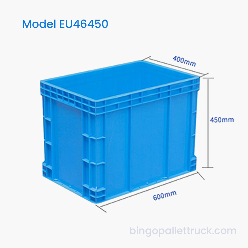 Hộp tote nhựa EU dung tích cao 86L để lưu trữ số lượng lớn