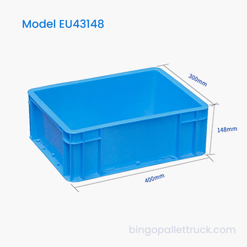 Hộp tote nhựa 14L EU để lưu trữ và lấy các bộ phận của nhà máy