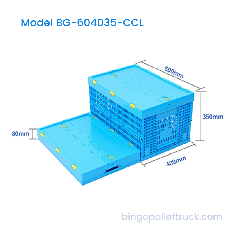 Thùng nhựa có nắp gập tiết kiệm không gian 65L
