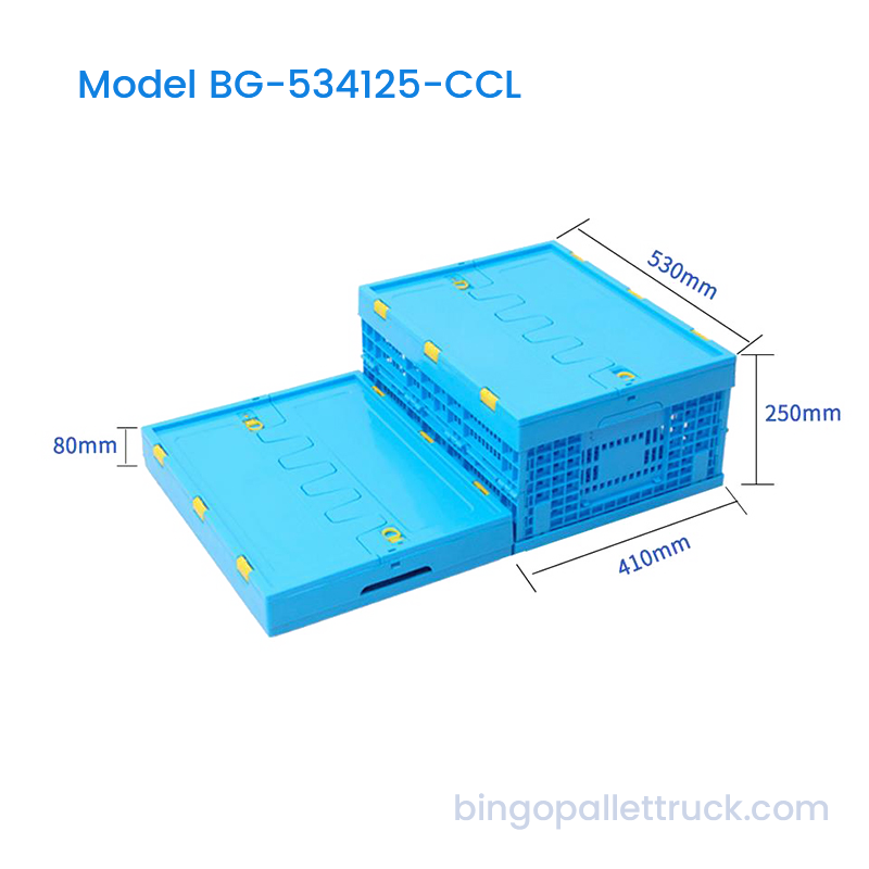 Thùng nhựa có thể gập lại tiết kiệm không gian 42L có nắp cho hậu cần