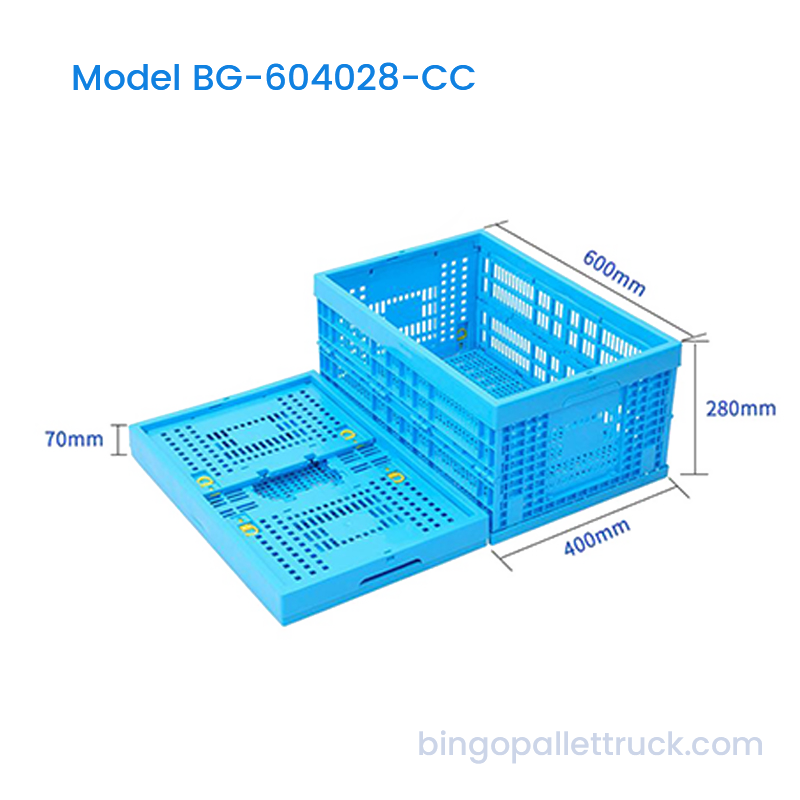 Thùng nhựa có thể gập lại 53L dành cho tổ chức số lượng lớn cửa hàng bán lẻ