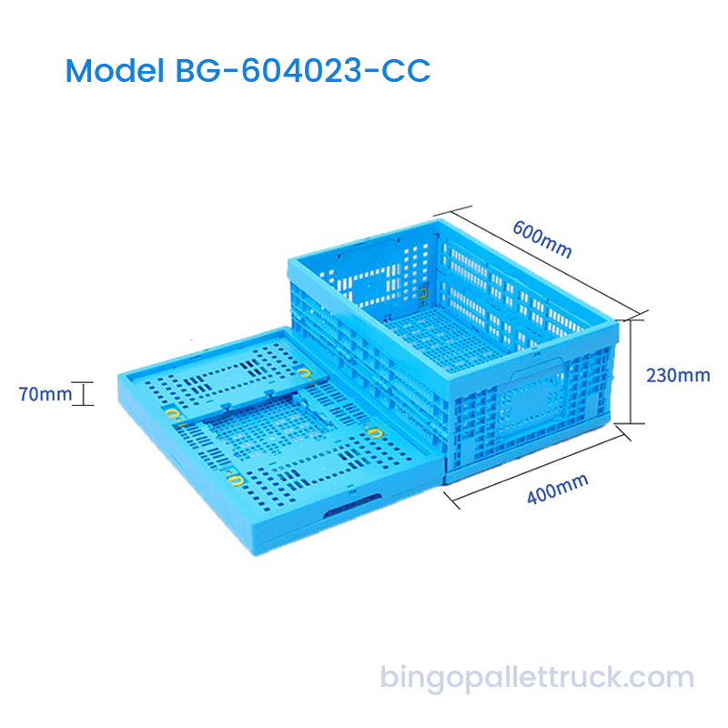 Thùng nhựa gập 42L để phân loại hàng hóa trong kho