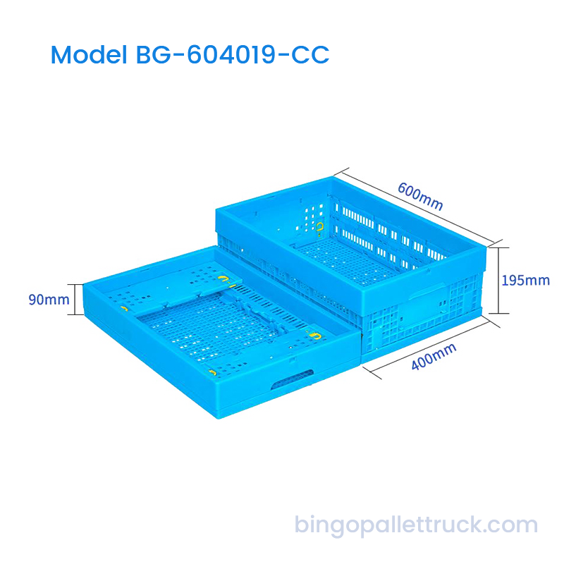 Thùng nhựa có thể gập lại chuỗi lạnh 36L dành cho sản phẩm tươi sống nhỏ