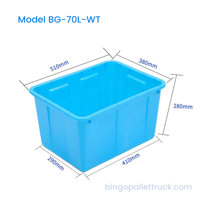 Bể chứa nước HDPE cấp thực phẩm 70L có nắp tùy chọn
