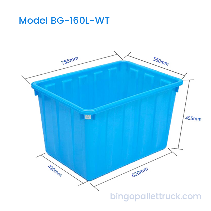 Bể chứa HDPE 160L để bảo quản thủy sản và vận chuyển cá sống