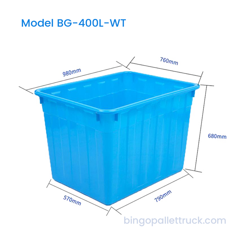 Bồn chứa nước HDPE hạng nặng 400L dùng cho hậu cần và lưu trữ