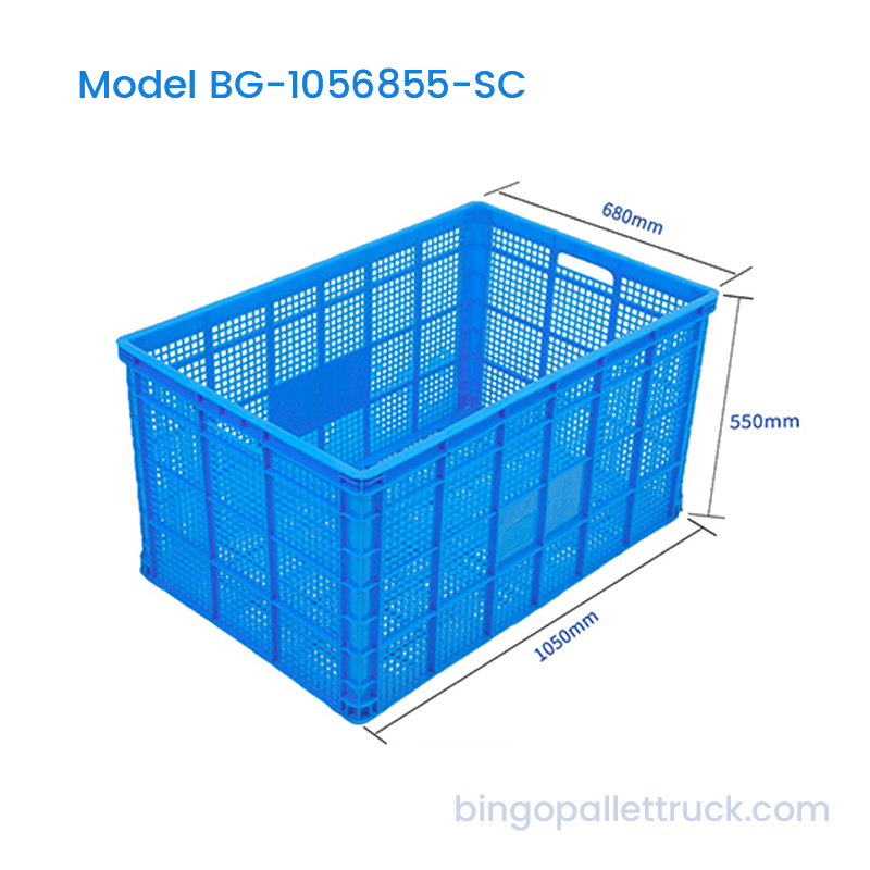 Thùng nhựa có thể xếp chồng lên nhau hạng nặng 327L để lưu trữ hàng hóa số lượng lớn