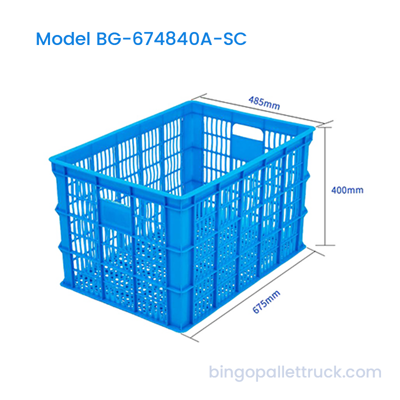 Thùng lưu trữ nhựa HDPE nặng có thể xếp chồng lên nhau dung tích cao 107L