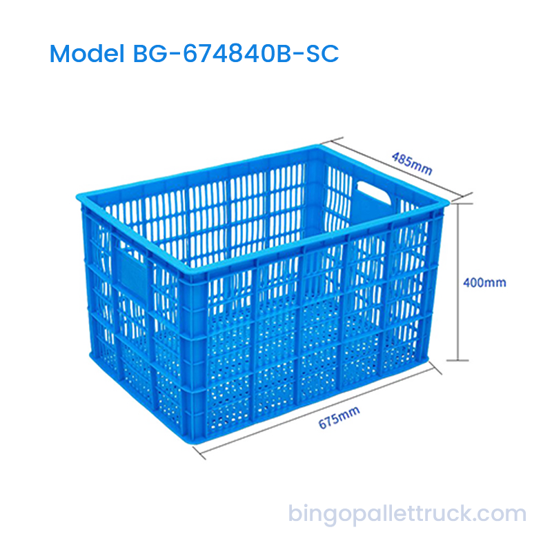 Thùng nhựa có thể xếp chồng lên nhau 107L chắc chắn để phân phối siêu thị