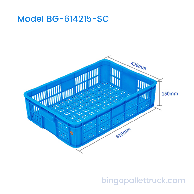 Thùng nhựa có thể xếp chồng lên nhau 31L cho hậu cần sản phẩm tươi sống chuỗi lạnh