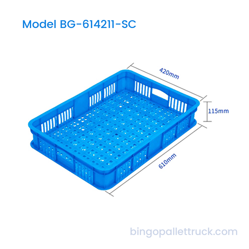 Thùng nhựa có thể xếp chồng lên nhau hạng nhẹ 23L để phân loại tự động