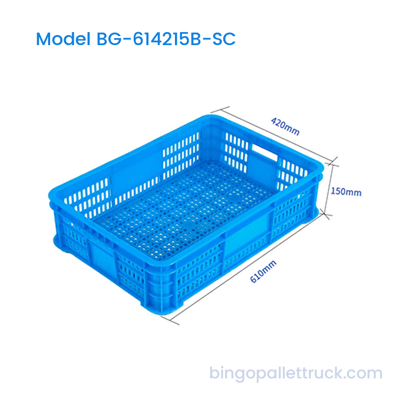 Thùng nhựa có thể xếp chồng lên nhau cấp thực phẩm 31L dành cho nông sản và hải sản