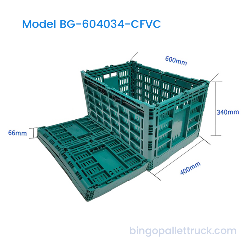 Thùng rau quả có thể gập lại 67L dành cho hậu cần và siêu thị