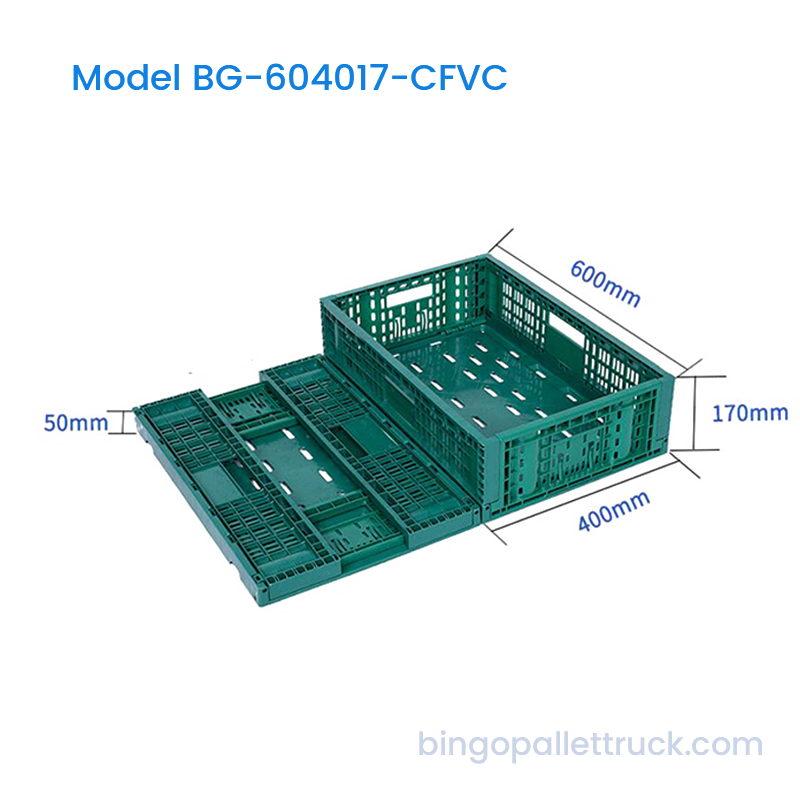 Thùng rau quả có thể gập lại tiết kiệm không gian 32L cho hậu cần sản phẩm tươi sống