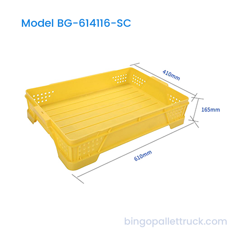 Thùng nhựa thông gió có thể xếp chồng lên nhau 22L HDPE để bảo quản đào