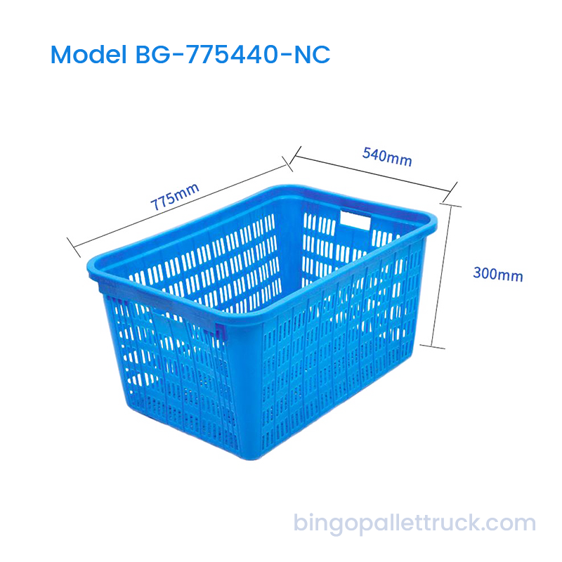 Giỏ sản xuất thùng nhựa có thể lồng được 144L HDPE cho trái cây siêu thị