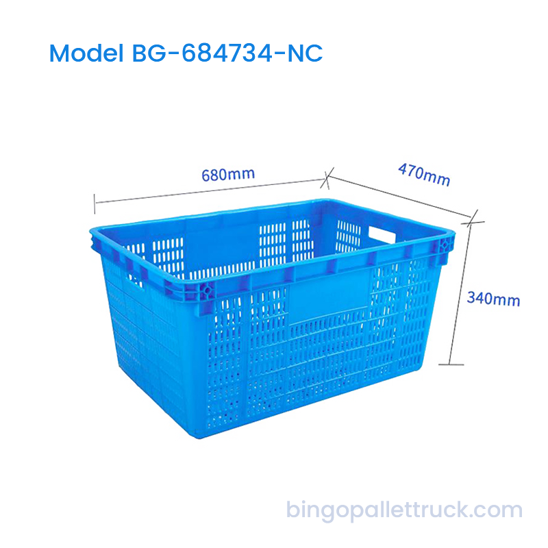 Thùng nhựa có thể làm tổ bằng nhựa HDPE cường độ cao 91L dành cho nông nghiệp