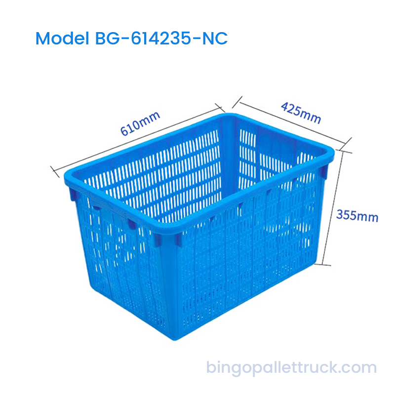 Giỏ nhựa hậu cần HDPE 65L có thể lồng được cho rau quả