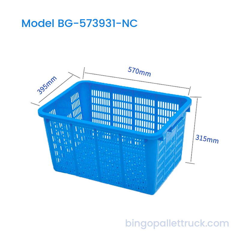 Thùng nhựa có thể lồng chắc chắn 56L để vận chuyển rau quả