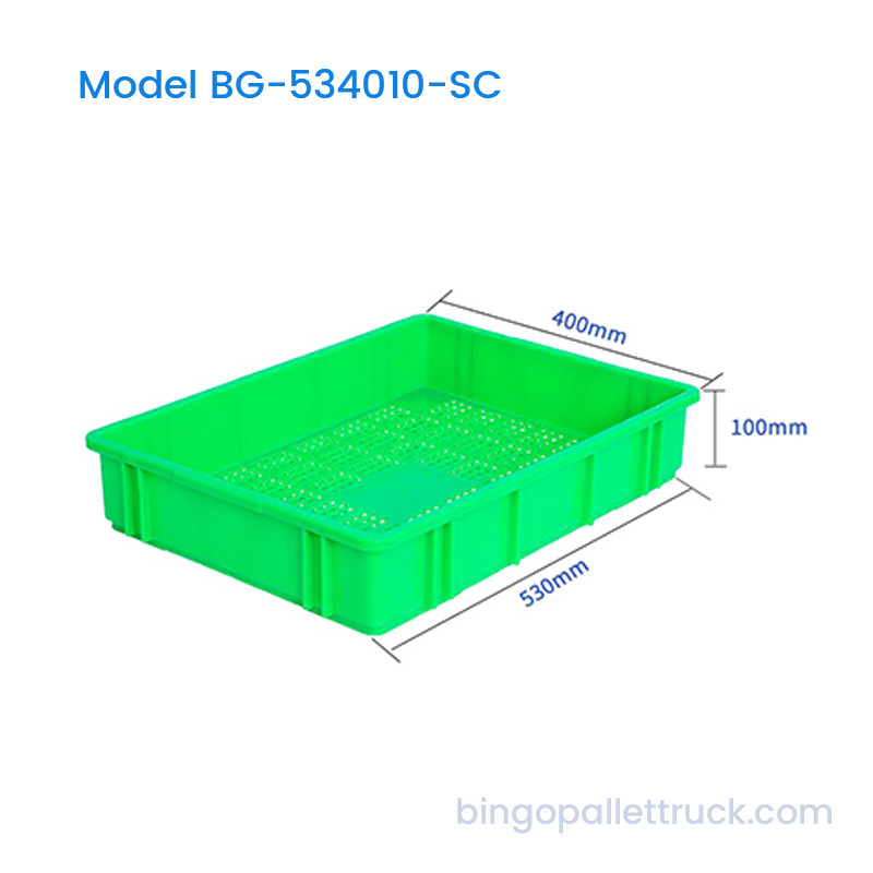 Giỏ sản xuất thùng nhựa HDPE xanh 16L cho nhà kho và trang trại