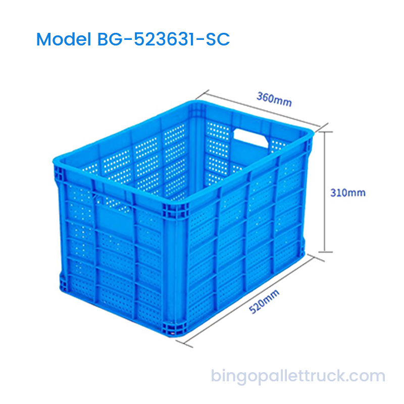 Giỏ sản xuất thùng nhựa tròn 46L cho trái cây siêu thị