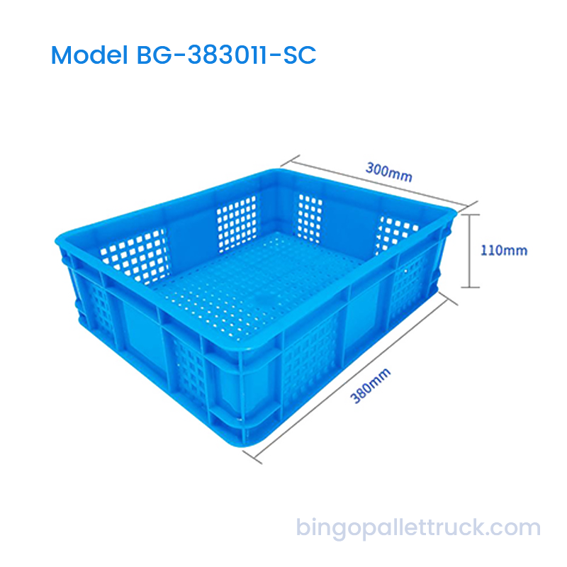 Thùng HDPE nhẹ có thể xếp chồng lên nhau 10L đựng trái cây và quả mọng nhỏ