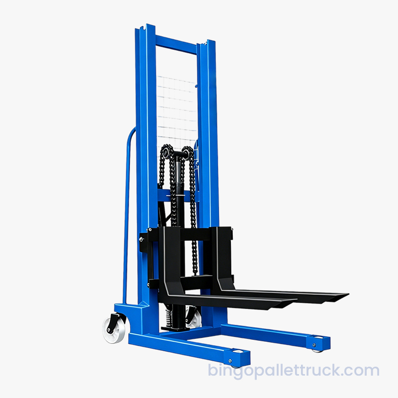 Xe nâng tay 1000kg với càng nâng có thể điều chỉnh cho nhiều kích cỡ pallet