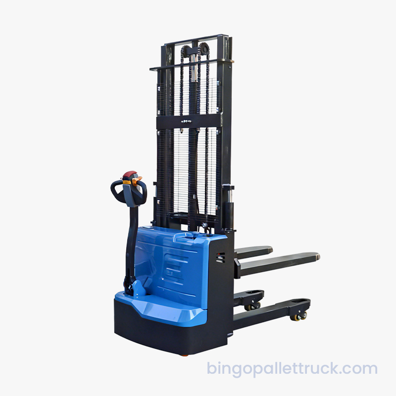 Máy xếp pallet dạng bộ nâng đôi 1500kg để xếp pallet ổn định